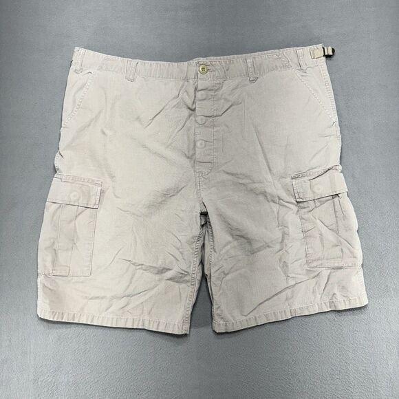Rothco Cargo Shorts Mens 40x10 Tan Ultra Force Military Utility Button Fly Cargo - Picture 1 of 11